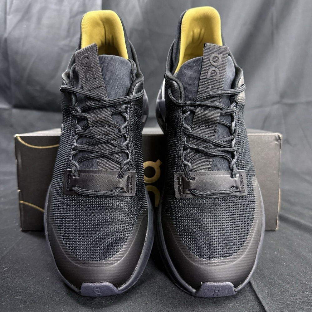 ON Cloudnova Flux Suma Womens Size 5.5‎ Black Iron Gold Athletic Running Shoes - Picture 5 of 10